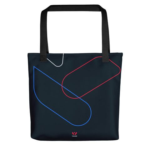 Tote bag Youwe shape lines