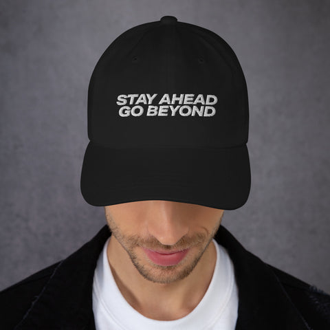 Cap Stay Ahead Go Beyond black