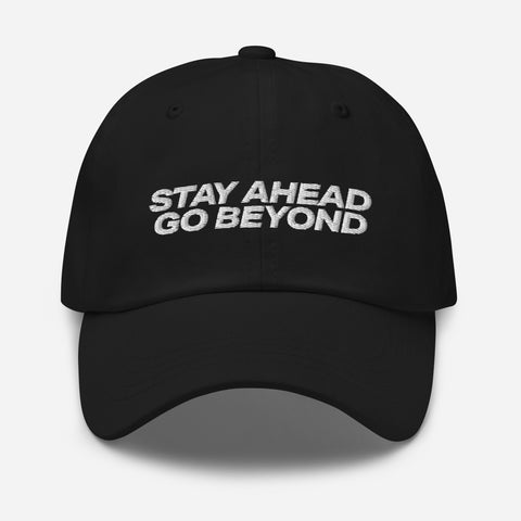 Cap Stay Ahead Go Beyond black