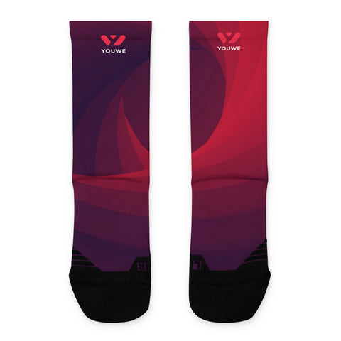 Socks red print