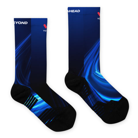 Socks blue print